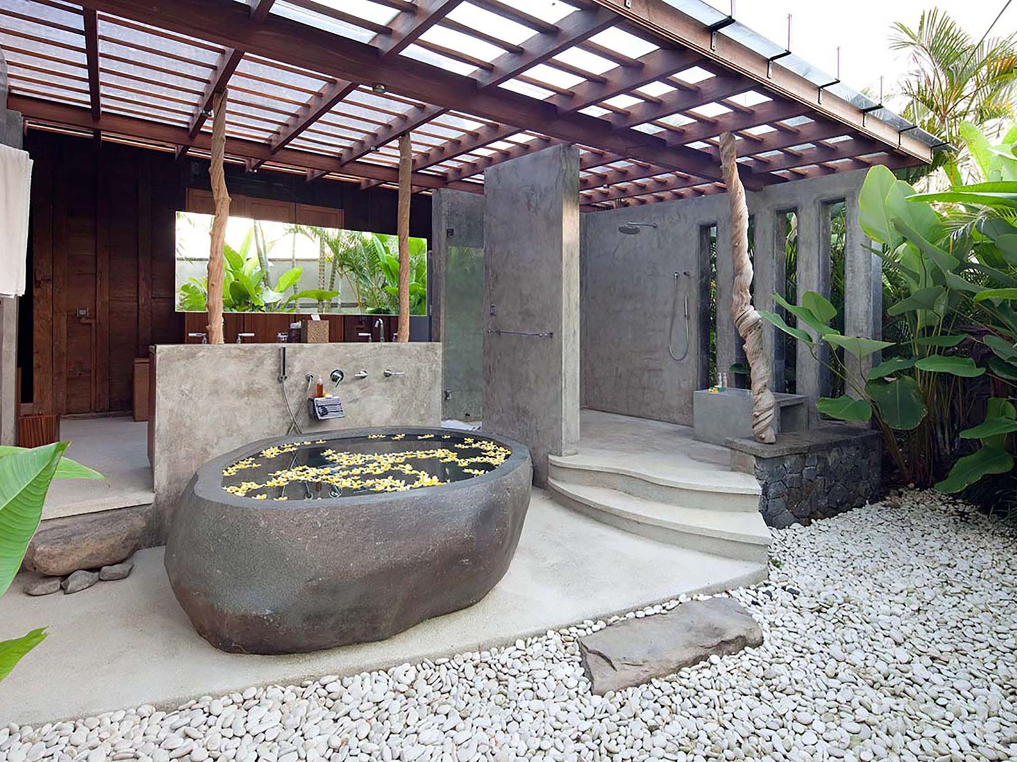 Villa Radha - Ensuite bathroom - Dea Villas - Villa Radha, Canggu, Bali